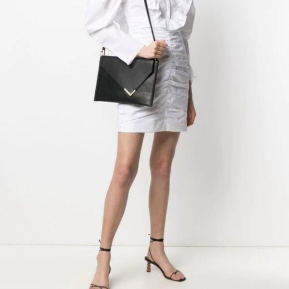 New Isabel Marant Tryne Leather Crossbody Clutch Bag - Picture 2 of 13